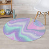 Psychedelic Holographic Round Rug-grizzshop