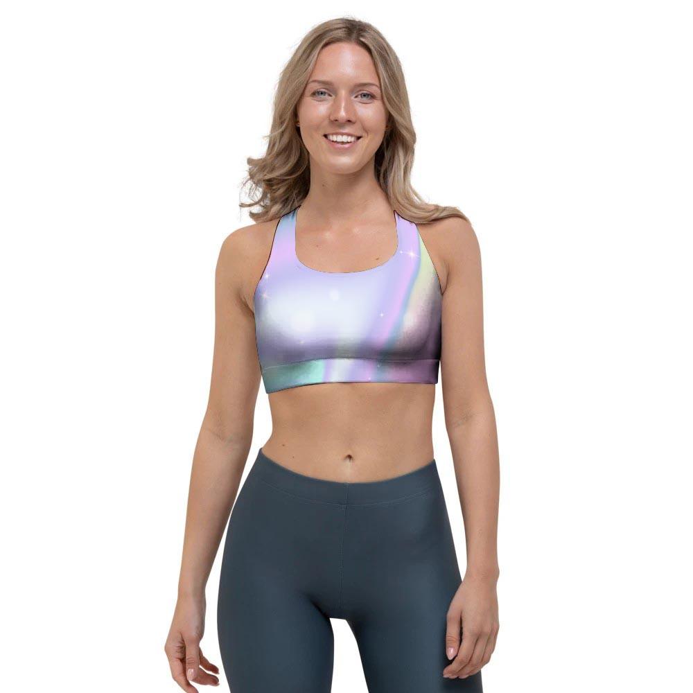 Psychedelic Holographic Sports Bra-grizzshop