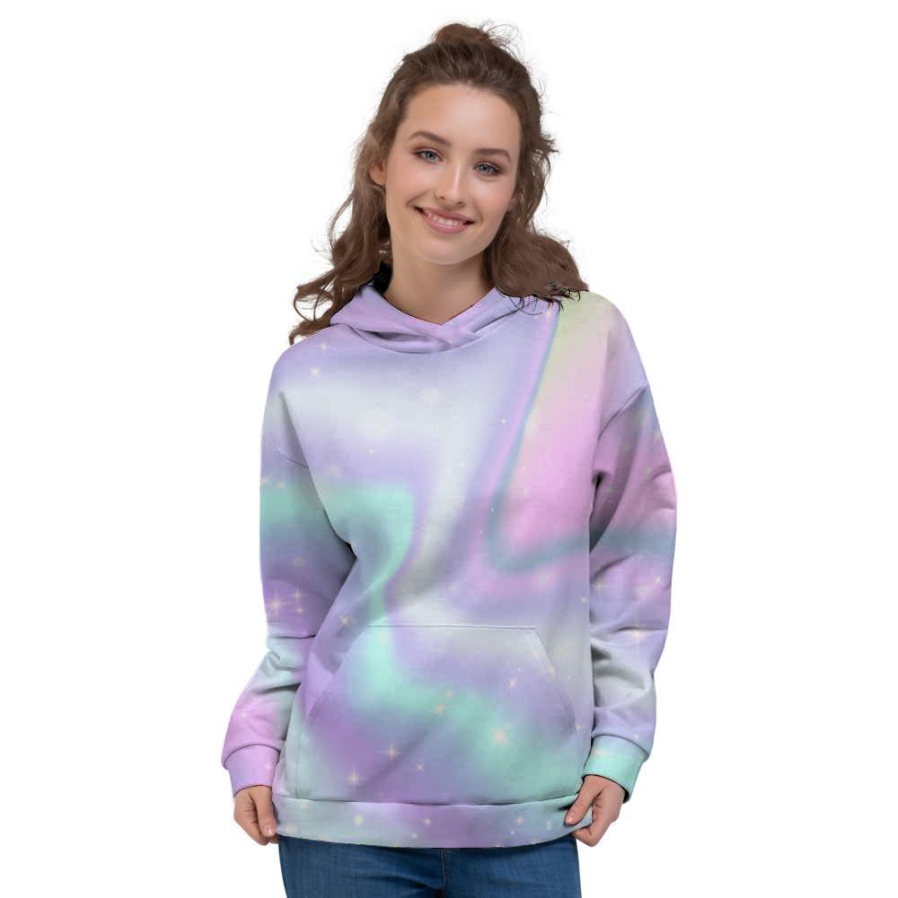 Psychedelic Holographic Women's Hoodie-grizzshop