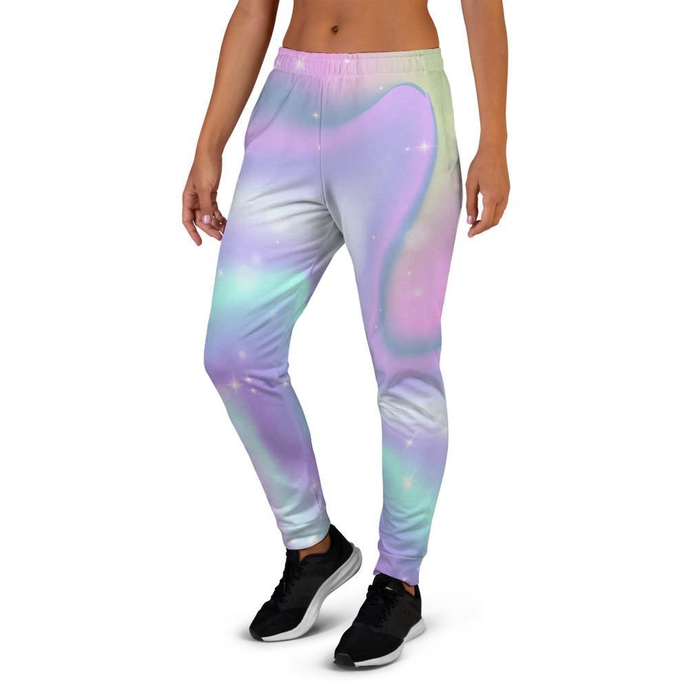 Psychedelic Holographic Women's Joggers-grizzshop