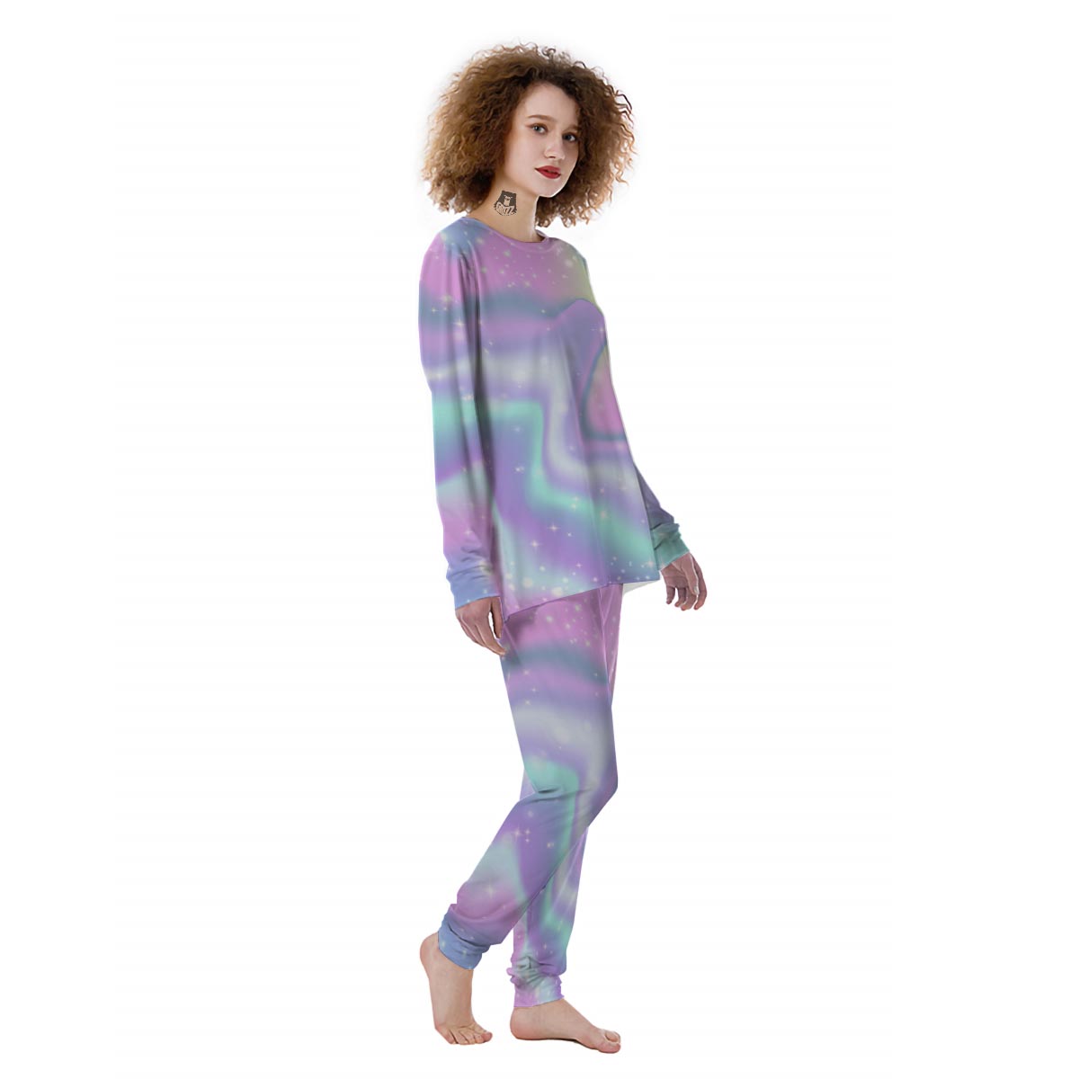 Psychedelic Holographic Women's Pajamas-grizzshop