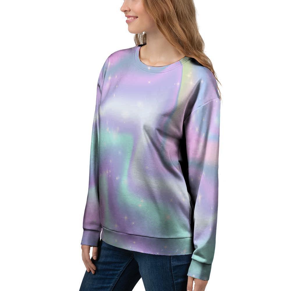 Psychedelic Holographic Women's Sweatshirt-grizzshop