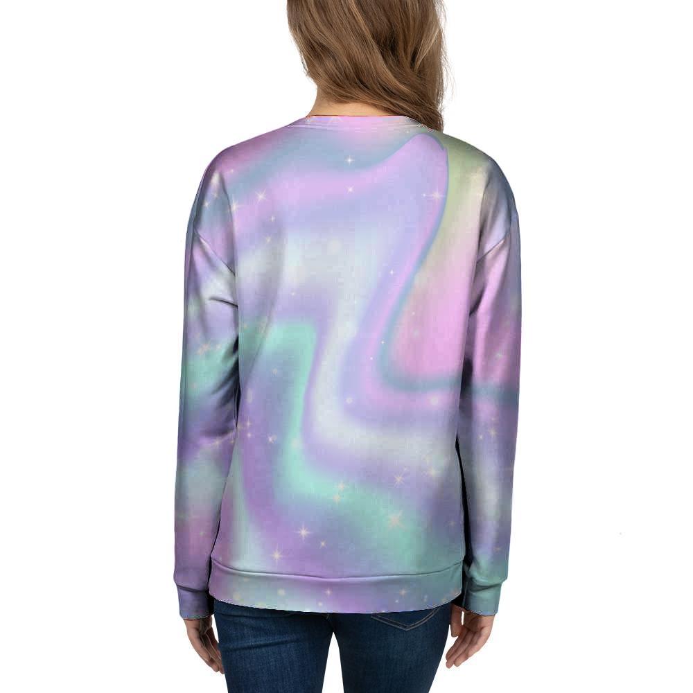 Psychedelic Holographic Women's Sweatshirt-grizzshop