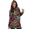 Psychedelic Hoodie Dress-grizzshop