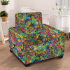 Psychedelic Jungle Forest Floral Armchair Cover-grizzshop