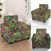 Psychedelic Jungle Forest Floral Armchair Cover-grizzshop