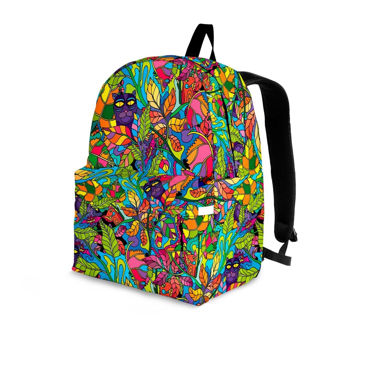 Psychedelic Jungle Forest Floral Backpack-grizzshop