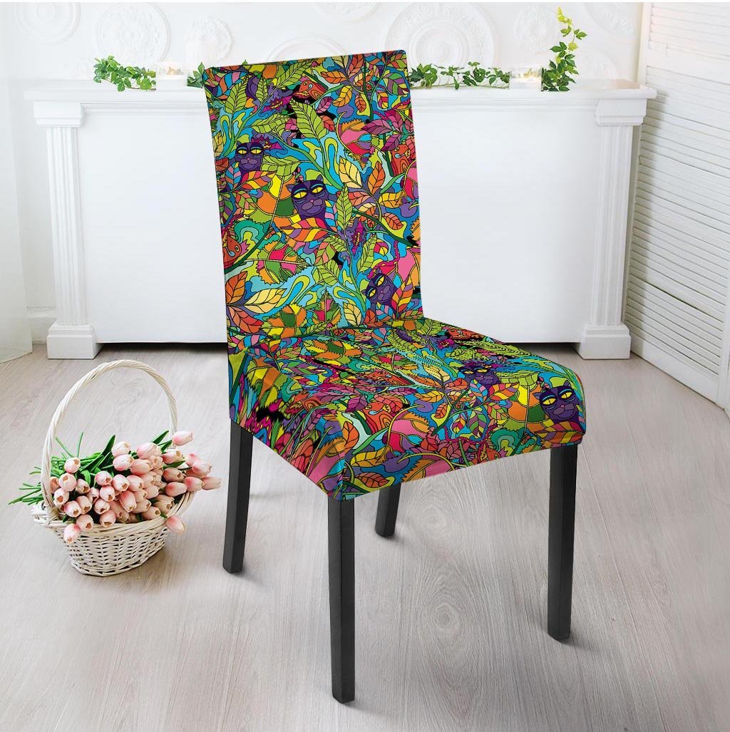 Psychedelic Jungle Forest Floral Chair Cover-grizzshop