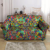 Psychedelic Jungle Forest Floral Loveseat Cover-grizzshop