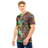 Psychedelic Jungle Forest Floral Men T Shirt-grizzshop