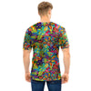 Psychedelic Jungle Forest Floral Men T Shirt-grizzshop