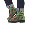 Psychedelic Jungle Forest Floral Men's Boots-grizzshop