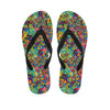 Psychedelic Jungle Forest Floral Men's Flip Flops-grizzshop