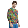 Psychedelic Jungle Forest Floral Men's Sweatshirt-grizzshop