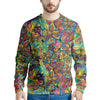 Psychedelic Jungle Forest Floral Men's Sweatshirt-grizzshop