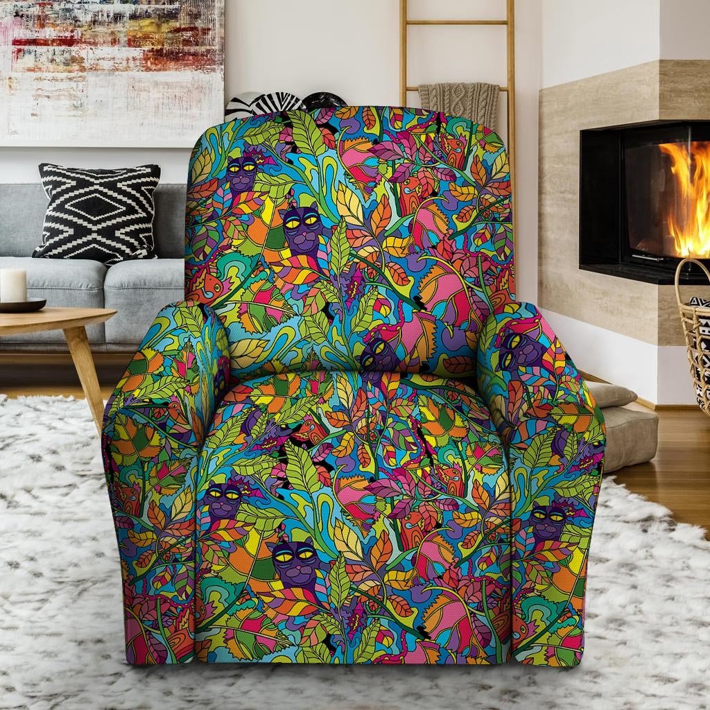 Psychedelic Jungle Forest Floral Recliner Cover-grizzshop