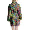 Psychedelic Jungle Forest Floral Women's Robe-grizzshop