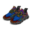 Psychedelic Magic Mushroom Print Black Running Shoes-grizzshop