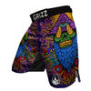 Psychedelic Magic Mushroom Print MMA Shorts-grizzshop