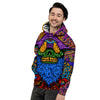 Psychedelic Magic Mushroom Print Men's Hoodie-grizzshop