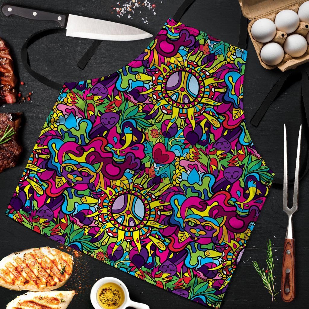 Psychedelic Men's Apron-grizzshop