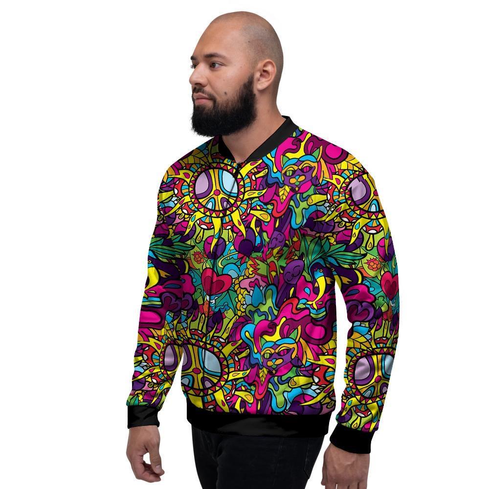 Psychedelic Men's Bomber Jacket-grizzshop