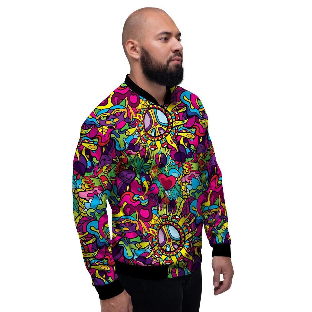 Psychedelic Men's Bomber Jacket-grizzshop