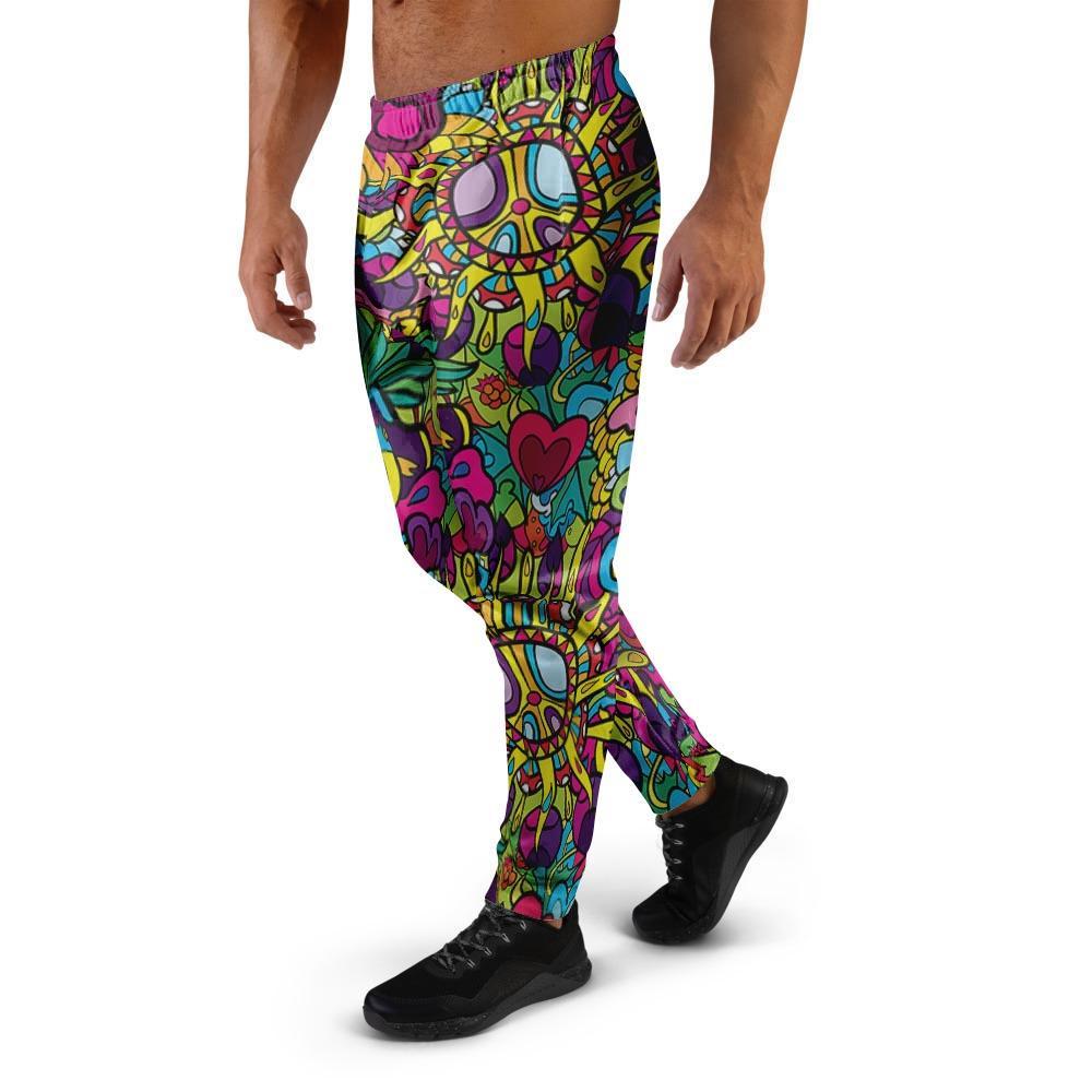 Psychedelic Men's Joggers-grizzshop