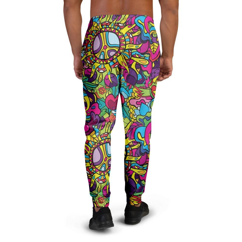 Psychedelic Men's Joggers-grizzshop