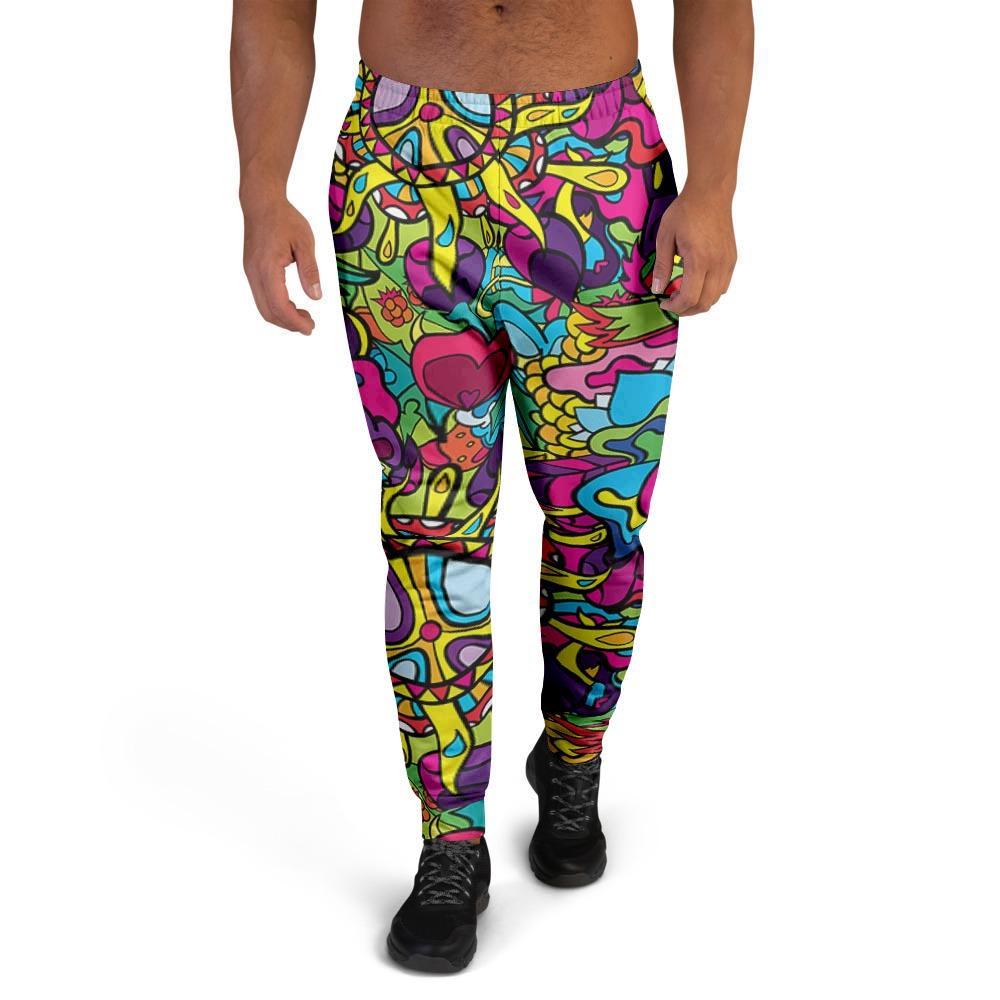 Psychedelic Men's Joggers-grizzshop