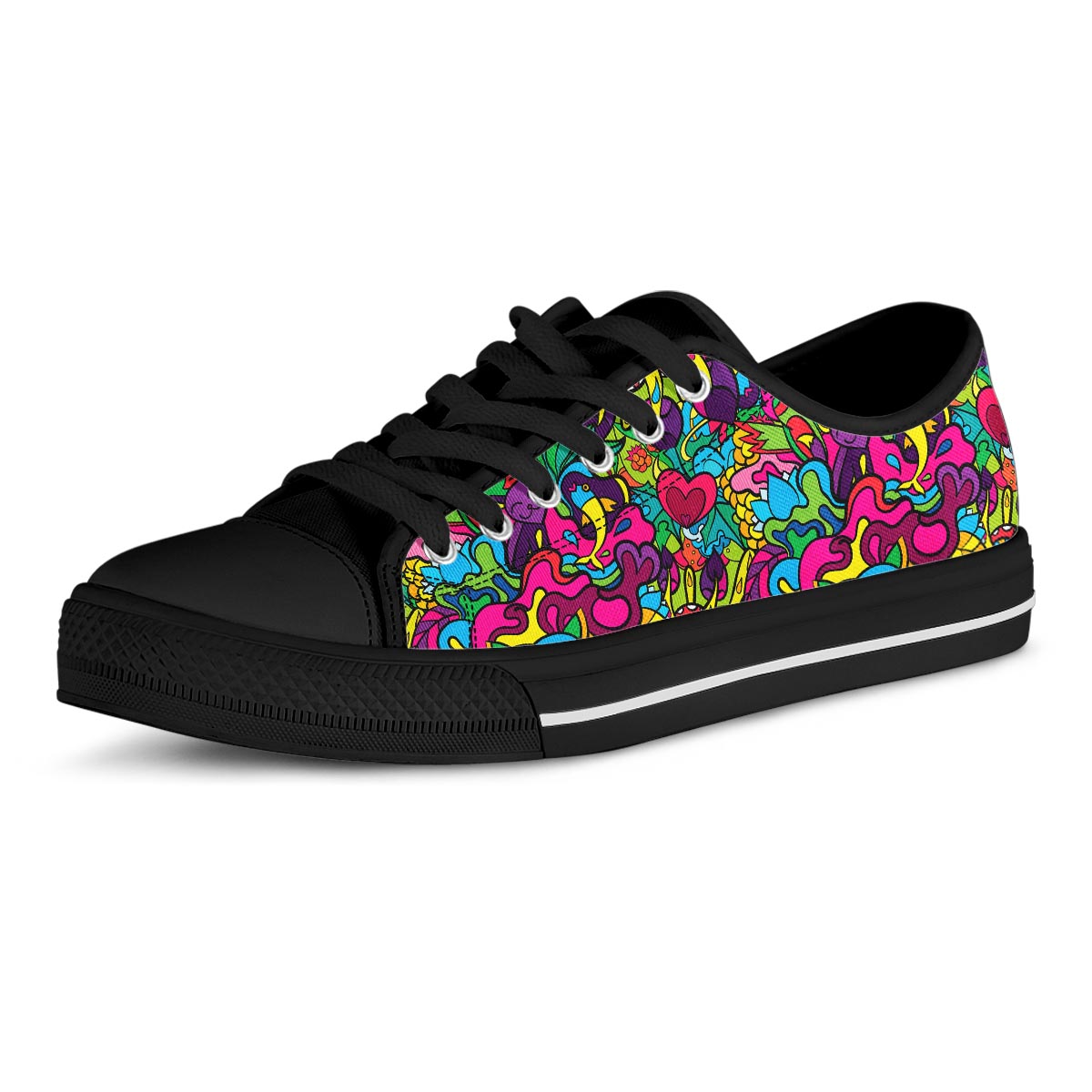 Psychedelic Men's Low Top Shoes-grizzshop
