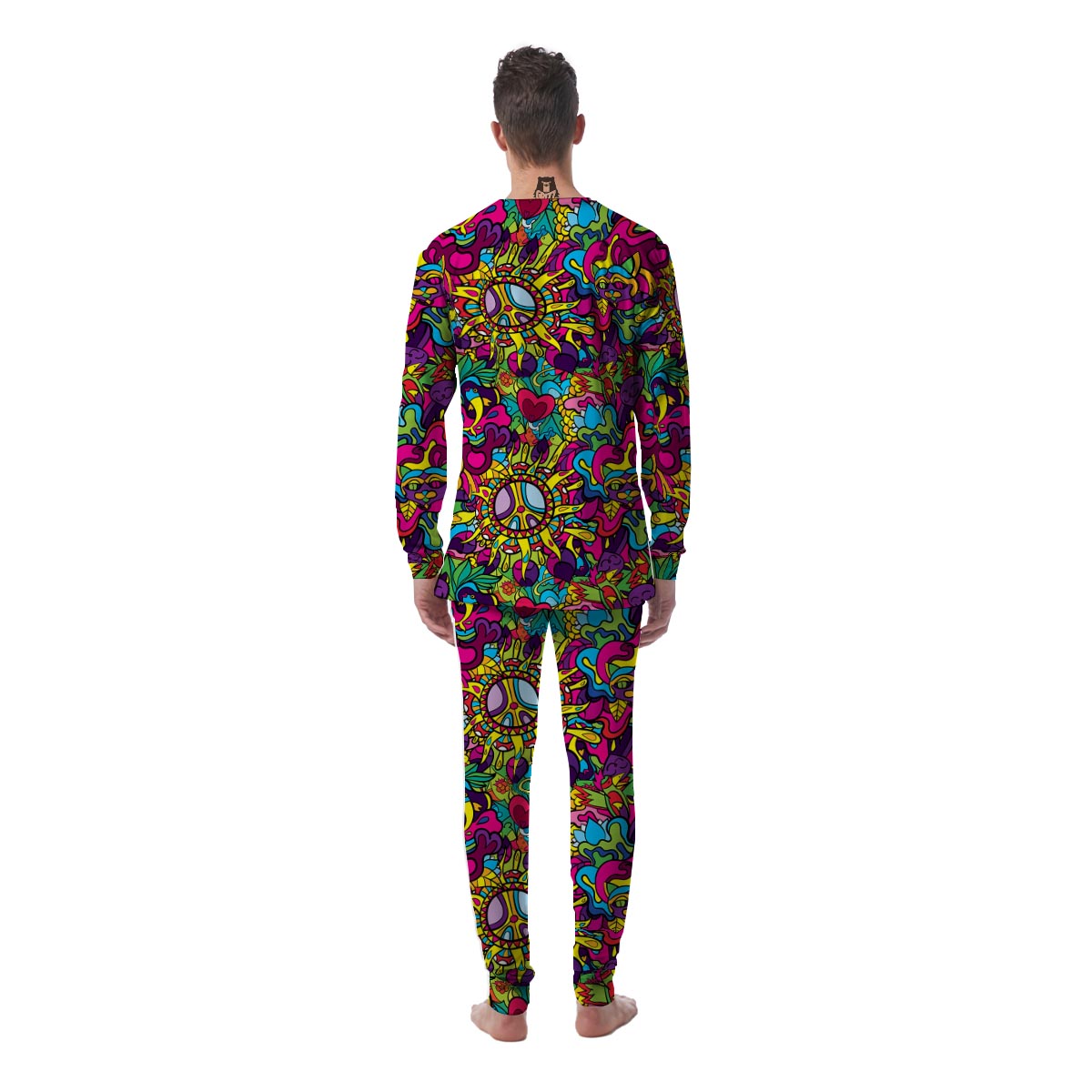 Psychedelic Men's Pajamas-grizzshop