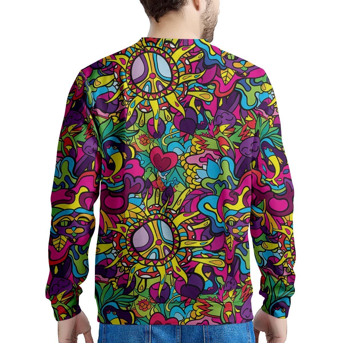 Psychedelic Men's Sweatshirt-grizzshop