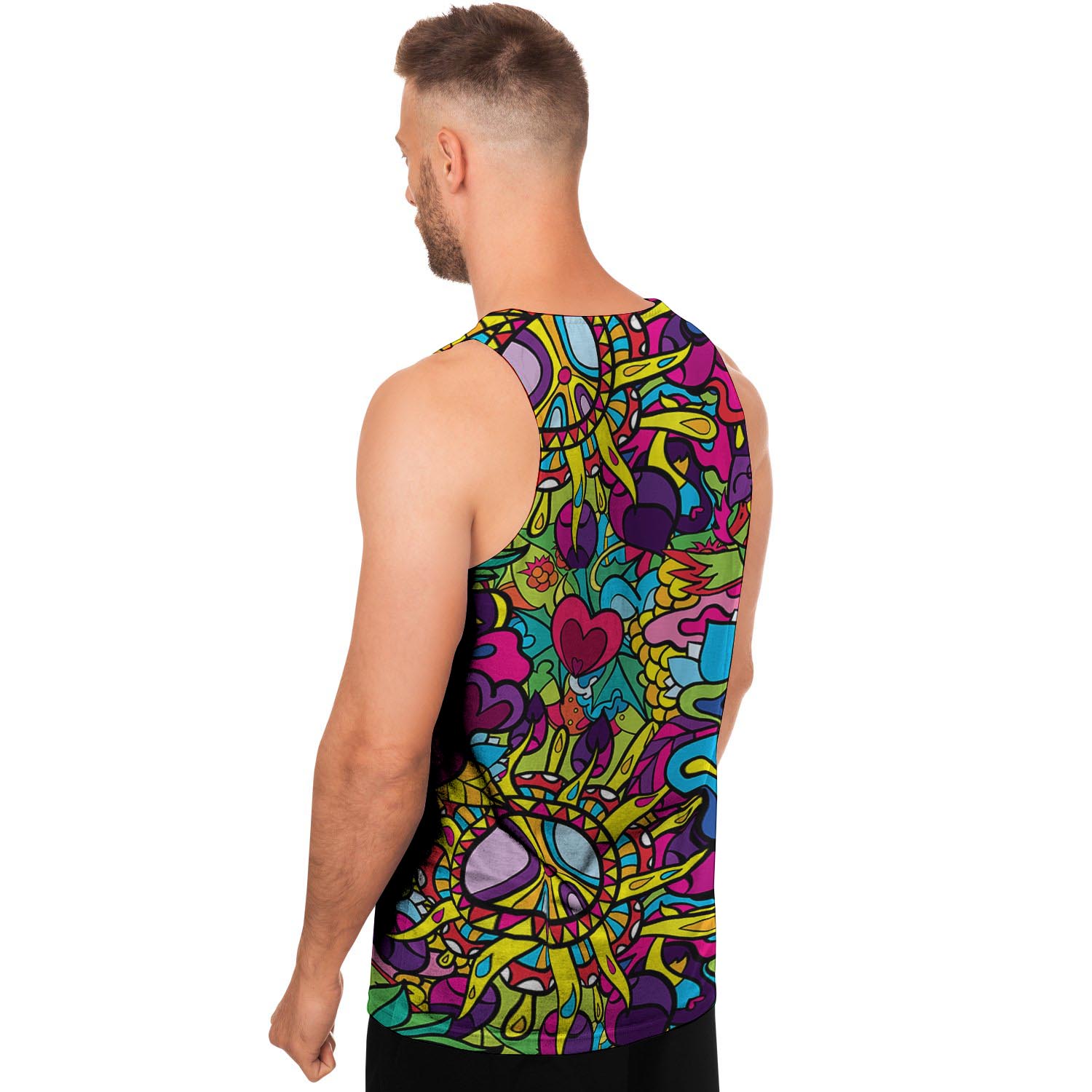 Psychedelic Men's Tank Tops-grizzshop