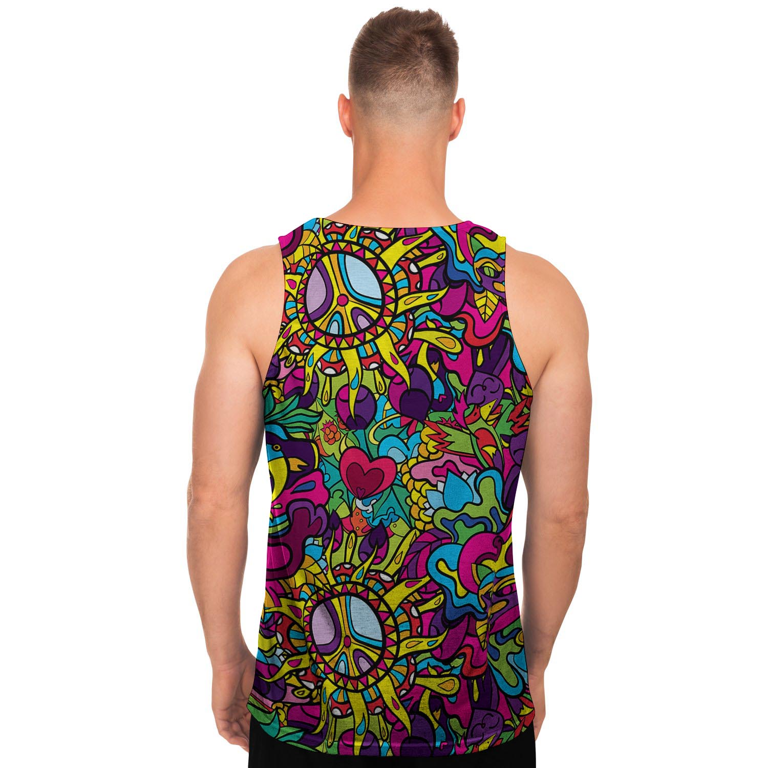 Psychedelic Men's Tank Tops-grizzshop