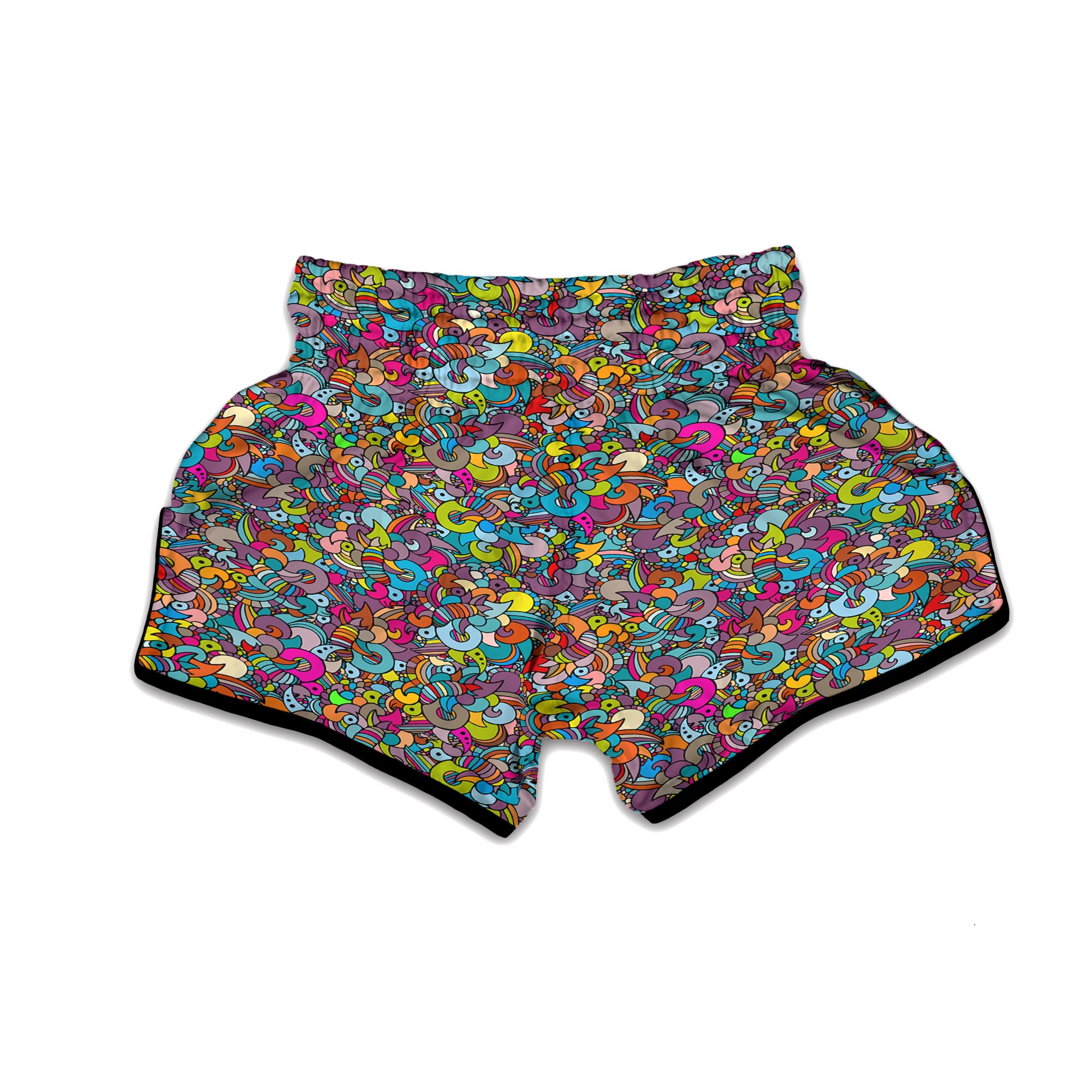 Psychedelic Muay Thai Boxing Shorts-grizzshop