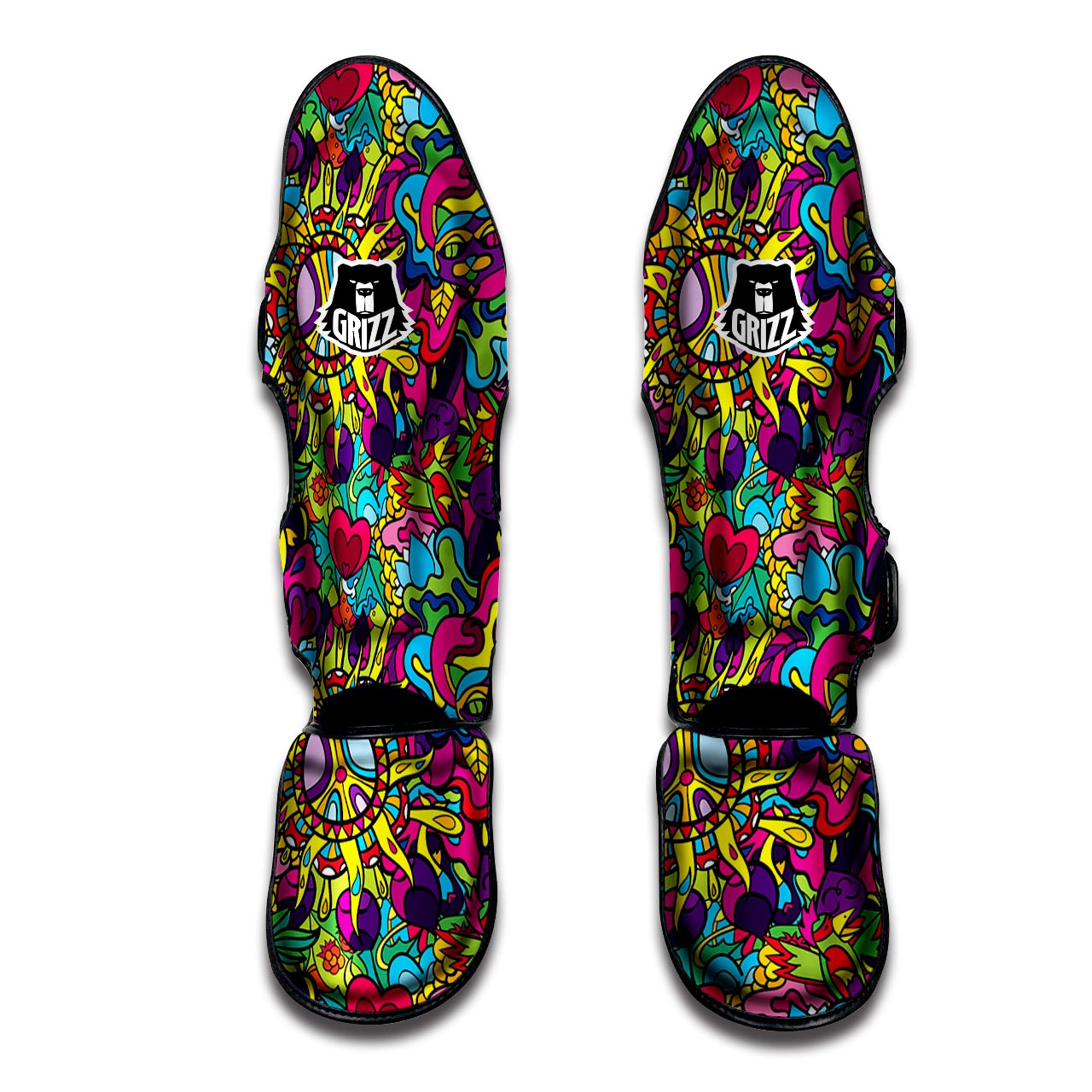 Psychedelic Muay Thai Shin Guard-grizzshop