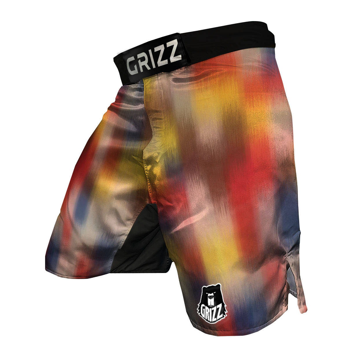 Psychedelic Multicolor Print MMA Shorts-grizzshop