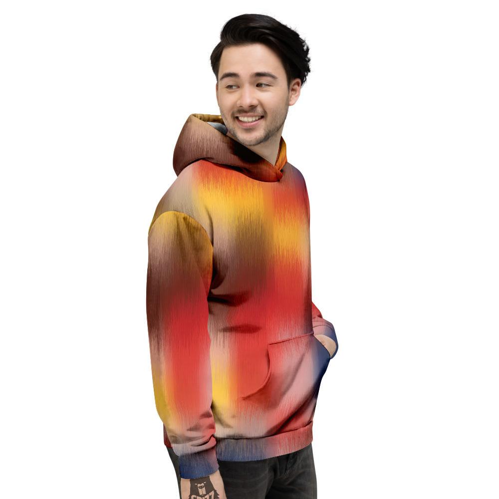 Psychedelic Multicolor Print Men's Hoodie-grizzshop