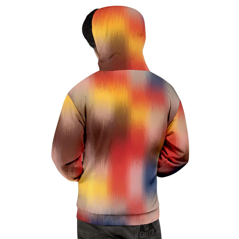Psychedelic Multicolor Print Men's Hoodie-grizzshop