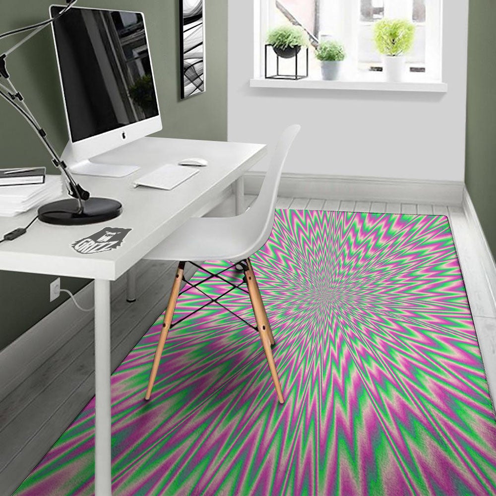 Psychedelic Optical Illusion Twinkle Floor Mat-grizzshop