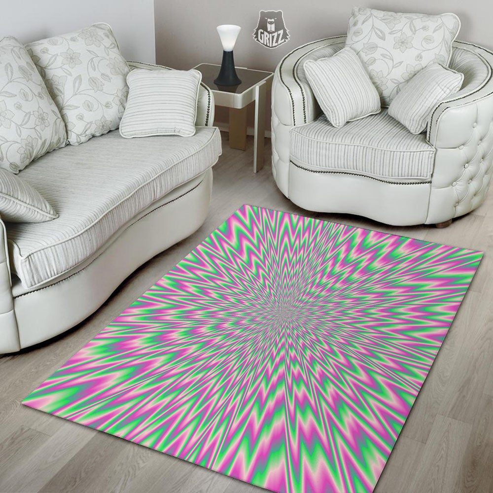 Psychedelic Optical Illusion Twinkle Floor Mat-grizzshop