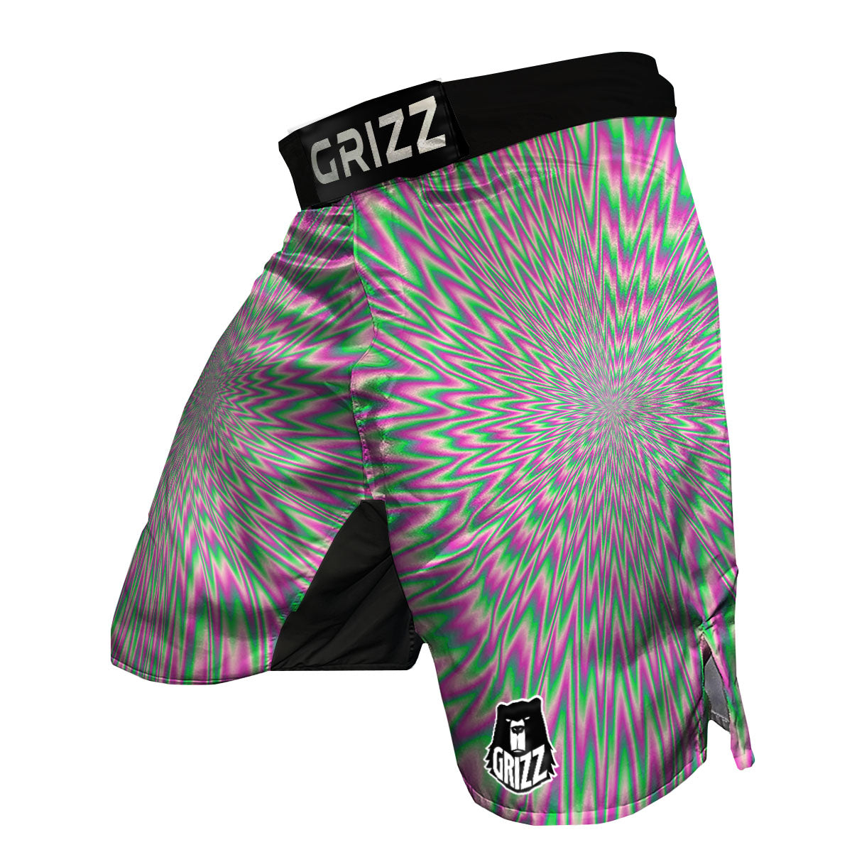 Psychedelic Optical Illusion Twinkle MMA Shorts-grizzshop