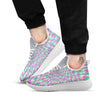 Psychedelic Optical Illusion Twinkle White Athletic Shoes-grizzshop