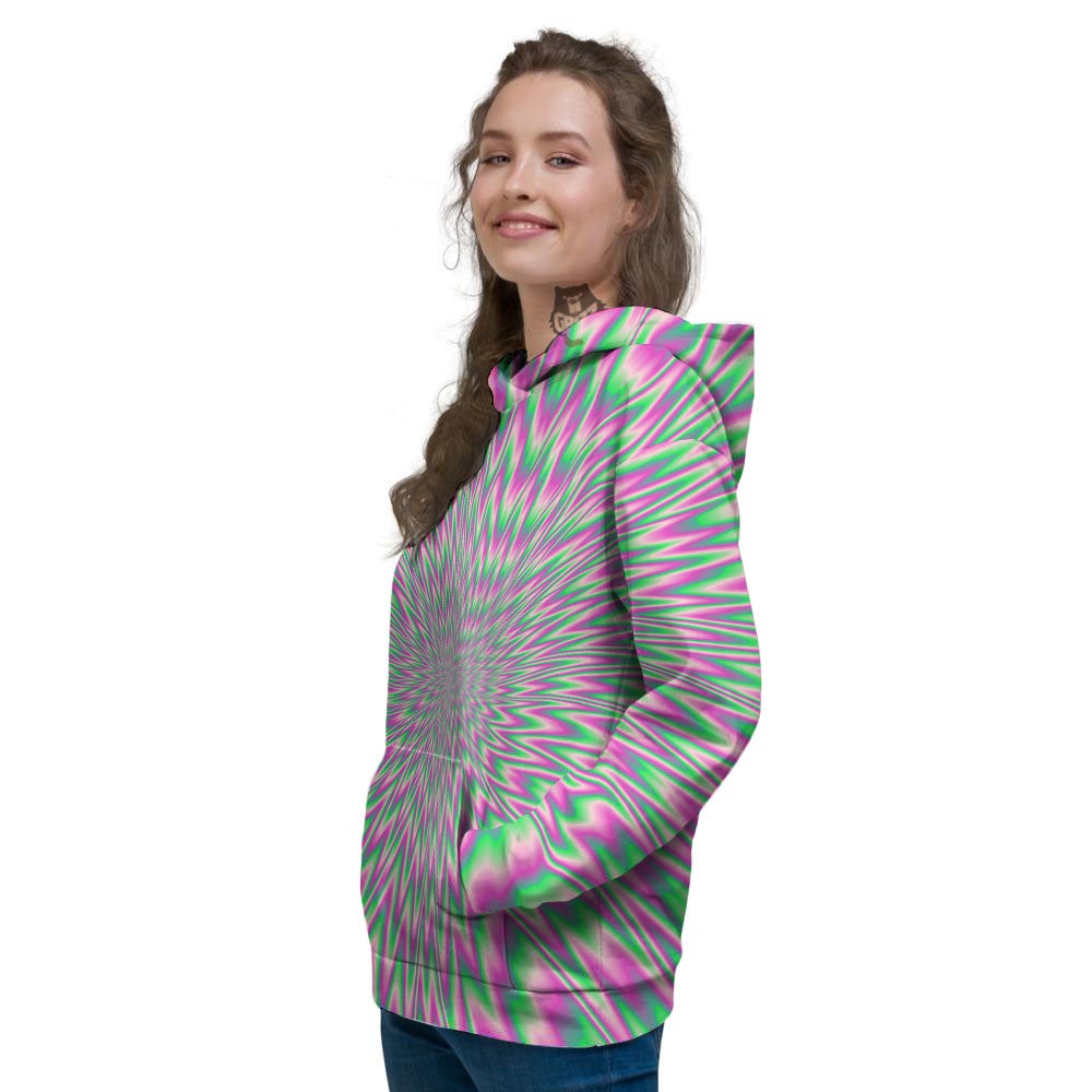 Psychedelic Optical Illusion Twinkle Women's Hoodie-grizzshop