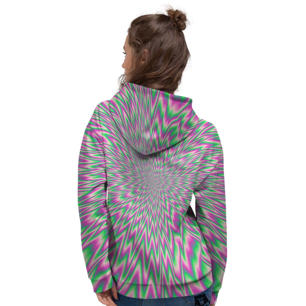Psychedelic Optical Illusion Twinkle Women's Hoodie-grizzshop