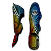 Psychedelic Optical Vibrant Illusion Muay Thai Shin Guards-grizzshop