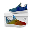 Psychedelic Optical Vibrant Illusion White Athletic Shoes-grizzshop