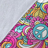 Psychedelic Pattern Print Blanket-grizzshop