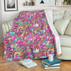 Psychedelic Pattern Print Blanket-grizzshop